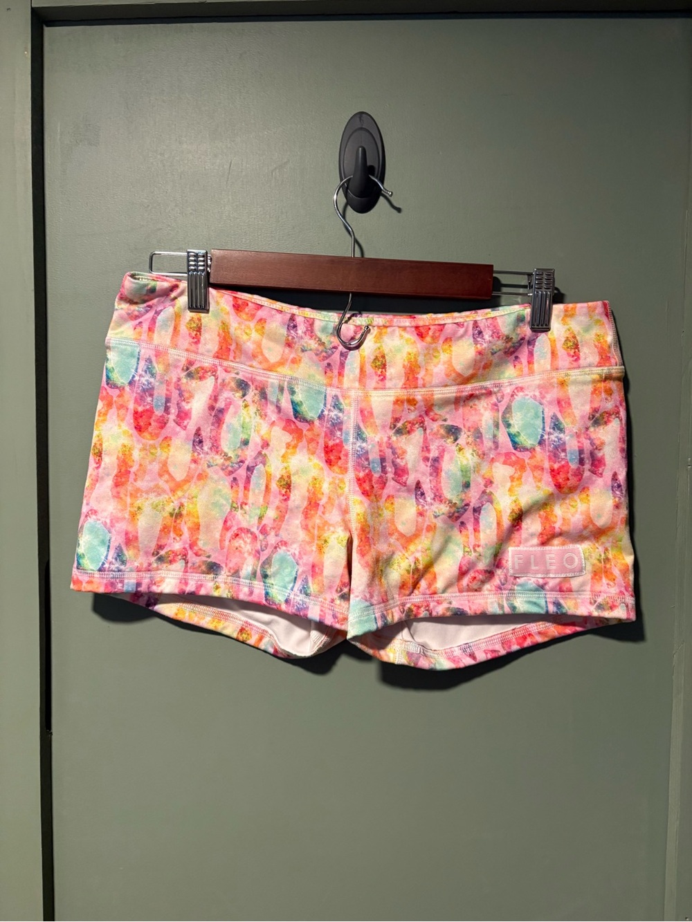 Fleo Pink Multi Tie-Dye Women's Bike Shorts